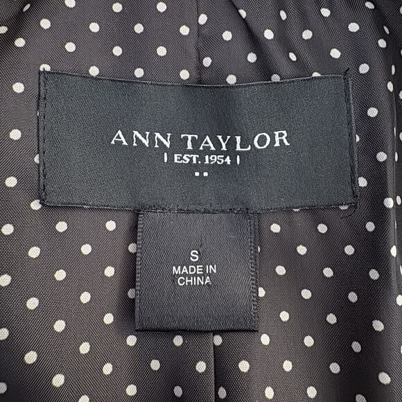 Ann‎ Taylor Beige Belted Double Breasted Trench Coat Jacket Womens Size Small - Picture 3 of 4